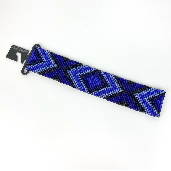 Express Accessories - ✨FREE✨Express Blue Beaded Stretch Belt